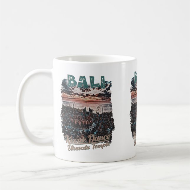 Caneca De Café Templo Uluwatu de BALI (Esquerda)