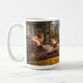 Caneca De Café Tempo de Alimentação do Capitão Pato de AI v1.0