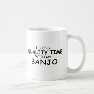 Caneca De Café Tempo de Qualidade Banjo Café Mug
