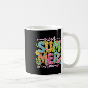 Caneca De Café Tempo De Verão Mais Bonito Retrô, Menina De Verão 