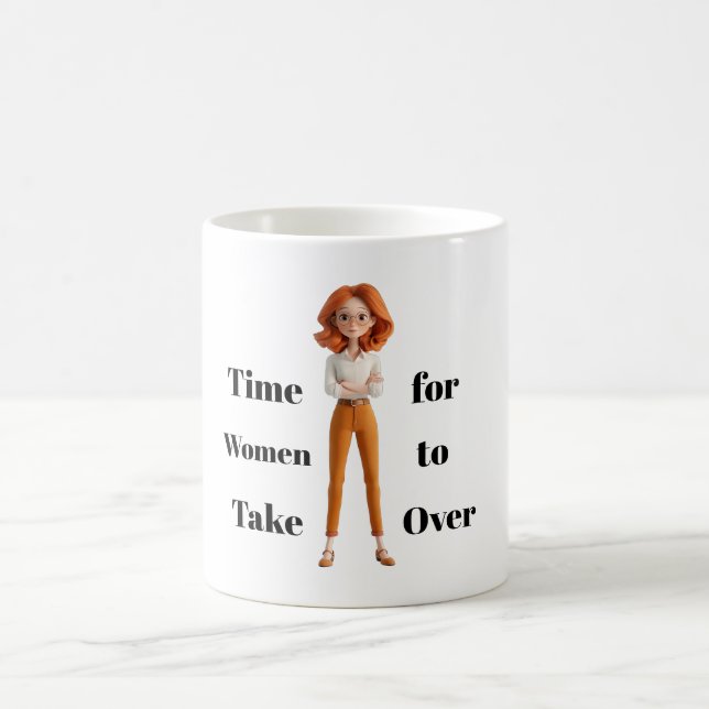 Caneca de Café Tempo Para as Mulheres (Centro)