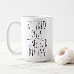 Caneca De Café Tempo Personalizado para Recreio Aposentadoria Div