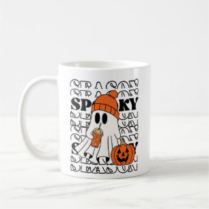 Caneca De Café Temporada Assustadora Fantasma Halloween Fantasm