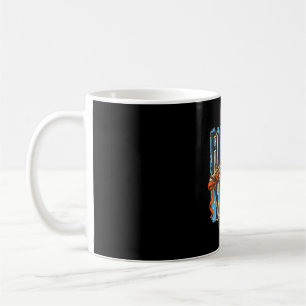 Caneca De Café Temporada de futebol engraçado listrado retrô dia
