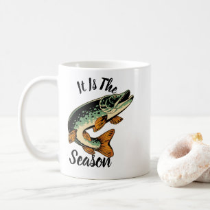 Caneca De Café Temporada de Pesca Fofa Está Sobre Nós!