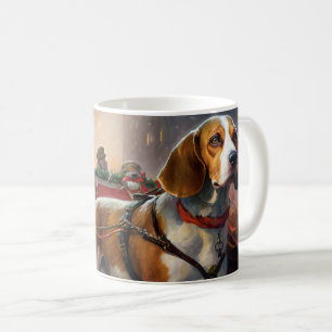 Caneca De Café Temporada Festiva de Natal do Beagle