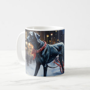 Caneca De Café Temporada Festiva de Natal do Great Dane
