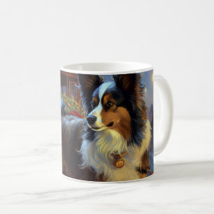 Caneca De Café Temporada Festiva de Natal Papillon