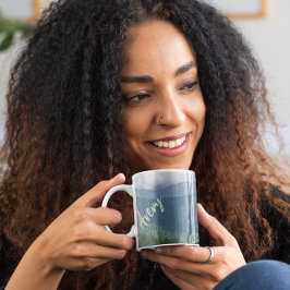 Caneca De Café Tendy Custom Clingmans Dome Enfumaçado Mountain Fo