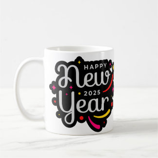 Caneca De Café Tendy e Festivo 2025 Feliz ano novo