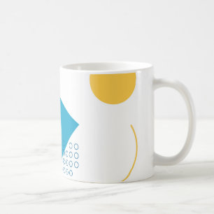 Caneca De Café Tendy, legal, geométrica urbana Memphis ilustração