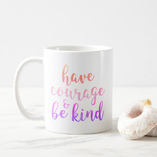 Caneca De Café Tenha coragem e seja gentil com as citações insp