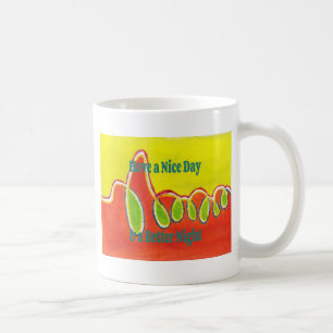 Caneca De Café Tenha um belo dia e uma noite melhor com gratidão