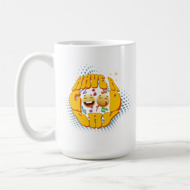 Caneca De Café Tenha um bom dia | 15# Clássico (Esquerda)