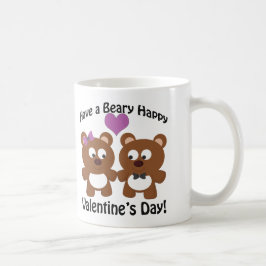 Caneca De Café Tenha um Feliz dia de os namorados Beary!