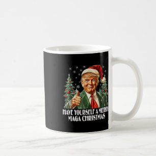 Caneca De Café Tenha Um Feliz Natal - Trump Xmas Pajam