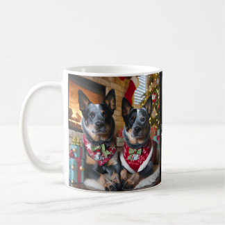 Caneca De Café Tenha um Natal Blue Heeler!