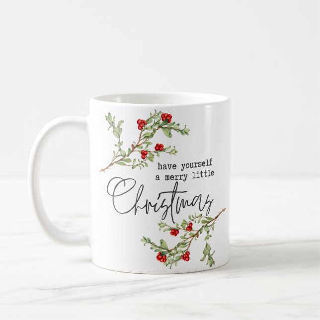 Caneca De Café Tenha um Natal Feliz (Esquerda)
