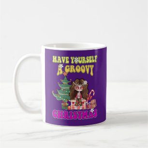 Caneca De Café TENHA UM NATAL GROOVY NO estilo 70