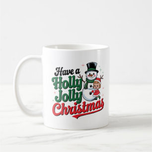 Caneca De Café Tenha um Natal Holly Jolly