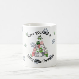 Caneca De Café Tenha um pequeno Natal peludo