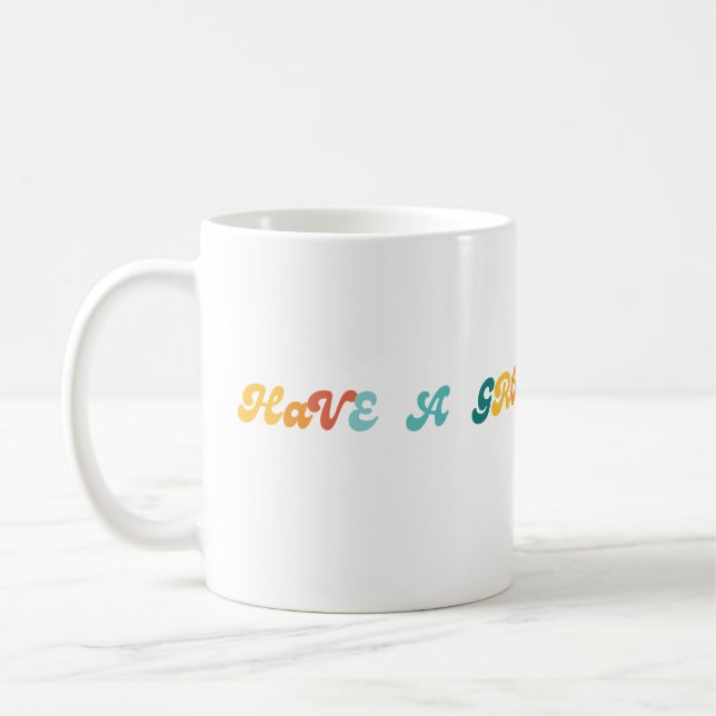 Caneca De Café Tenha Uma Viagem Groovy na Terra (Esquerda)