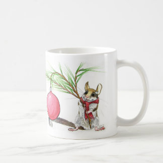 Caneca De Café Tenha você mesmo um alegre pouco rato do Natal