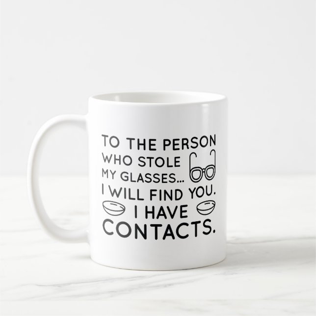 Caneca De Café Tenho Contatos (Esquerda)