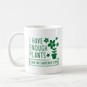 Caneca De Café Tenho Plantas Suficientes