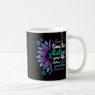 Caneca De Café Tenho Tempo Para Ouvir Sua Prevenção De Suicídio