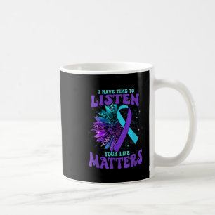 Caneca De Café Tenho Tempo Para Ouvir Sua Vida Como Awarenes Suic