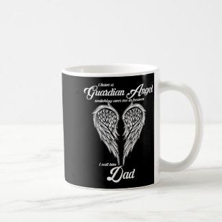 Caneca De Café Tenho um anjo da guarda no céu que chamo de papai 