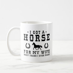 Caneca De Café Tenho Um Cavalo Para A Minha Esposa