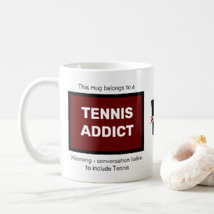 Caneca De Café Tênis Addicto Adicionar Seu Nome Monograma Inicial
