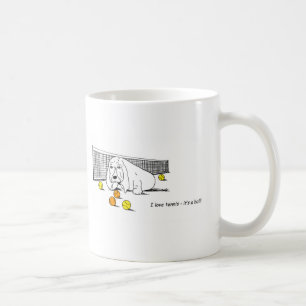 Caneca De Café Tênis cómico que joga o cão