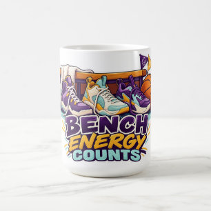 Caneca De Café Tênis de Basquete Bench Energy Counts