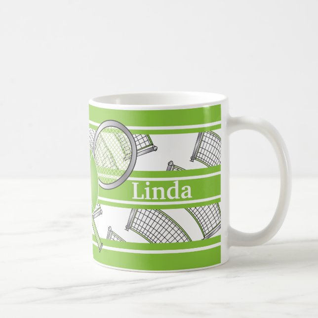 Caneca De Café Tênis de personalização verde (Direita)
