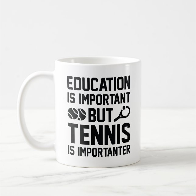 Caneca De Café Ténis É Mais Importante (Esquerda)
