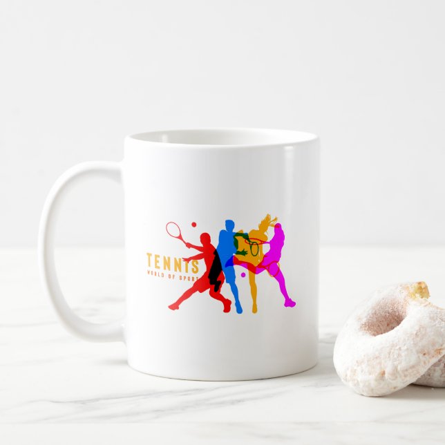 Caneca De Café Tênis Esporte | Clássica #11 (Com Donut)
