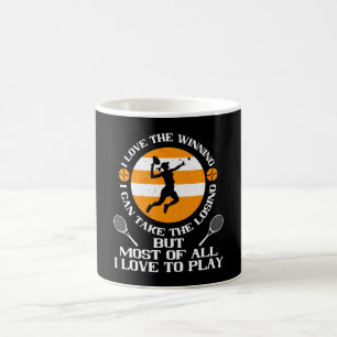 Caneca De Café Tênis - Eu Adoro Ganhar Eu Adoro Jogar