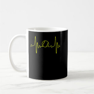 Caneca De Café Tênis Heartbeat - Adoro o presente do Tênis Lover