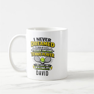 Caneca De Café Tenis Personalizado Amor   Feliz Dia do Tênis