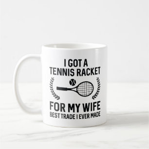 Caneca De Café Tênis Racket Para Minha Esposa