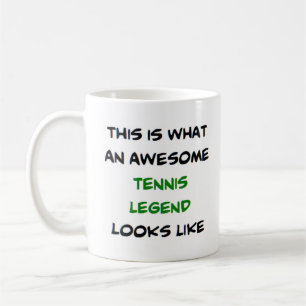 Caneca De Café tennis legend, awesome