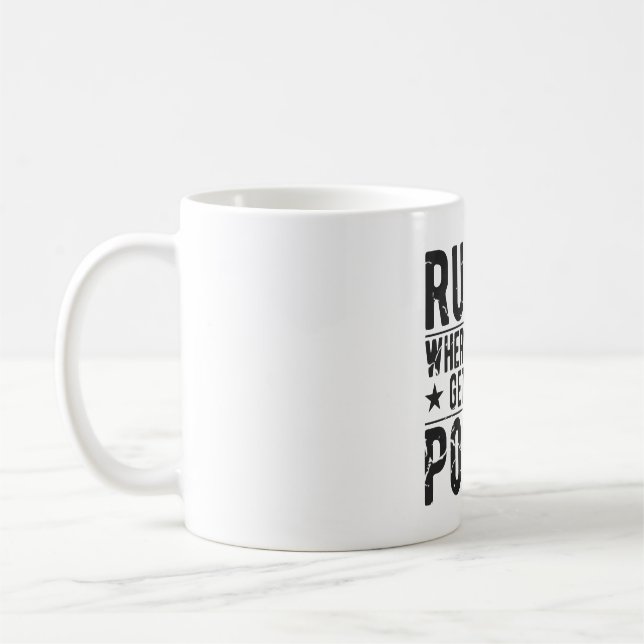 Caneca De Café Tentativa De Rugby Dá Pontos - Engraçado Presente  (Esquerda)