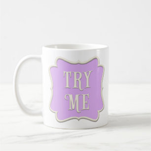 Caneca De Café "Tente-me" Fairytale Tea Party Pastel Purple