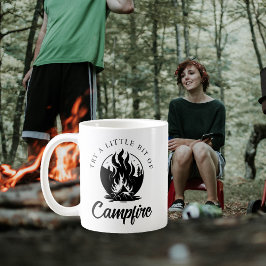 Caneca De Café Tente um pouco de caminhada de Campfire