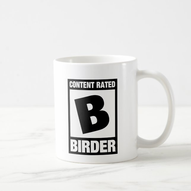 Caneca De Café Teor Classificado B: Birder (Direita)