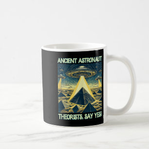 Caneca De Café Teóricos Astronautas Antigos, Digam Sim - Tanque d