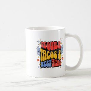 Caneca De Café Tequila Tacos Melhores Amigos Cinco de Mayo Tacos